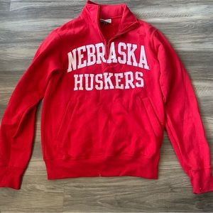 Champion 1/4 Zip Unisex Size Small - Nebraska Huskers